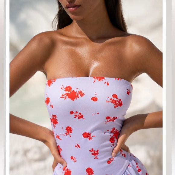 Makie Mini Dress in True Romance - Picture 3 of 5